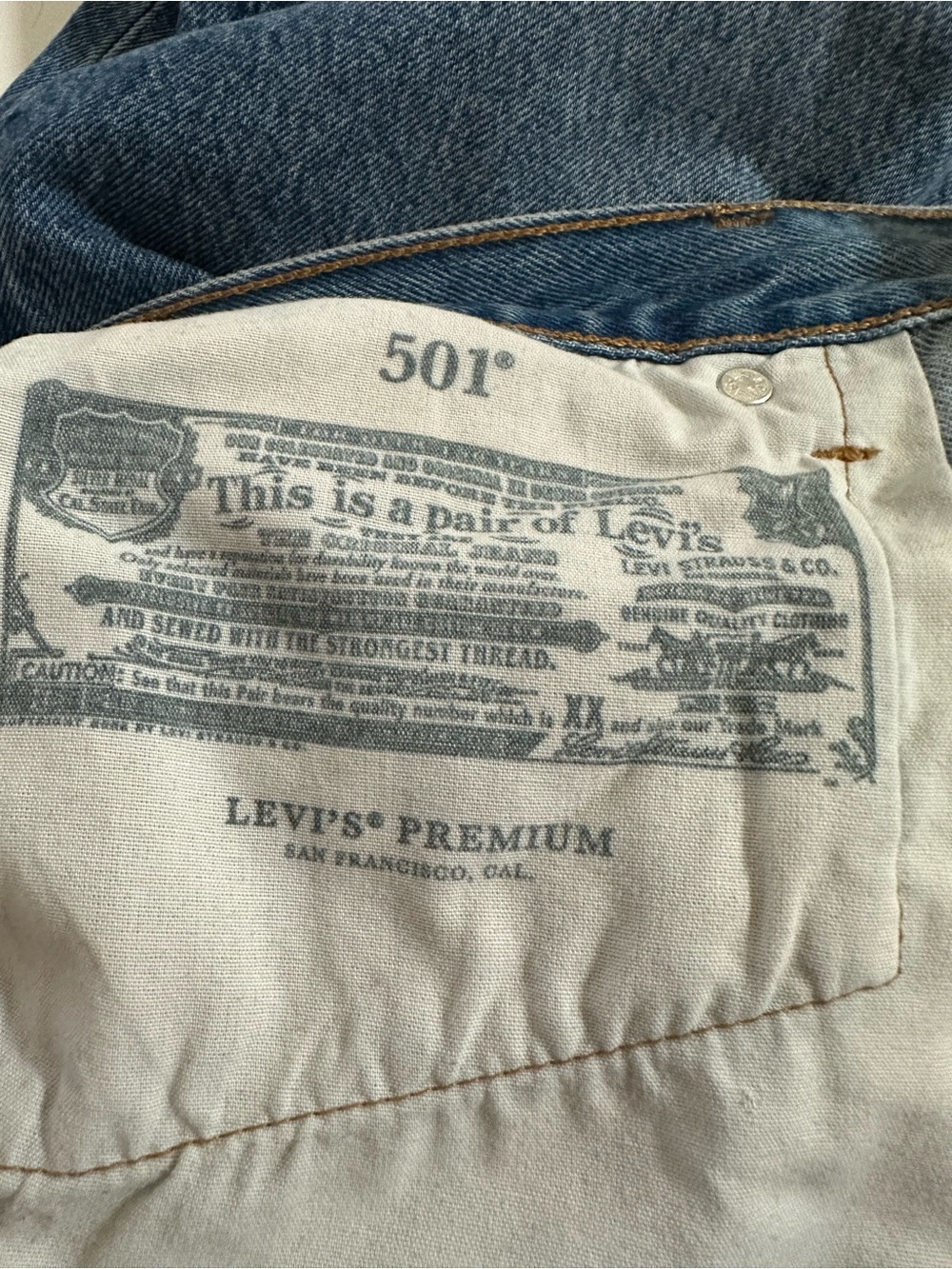 Levi's 501 90's Western Two-Tone Jeans, Size 31 - Picture 12 of 12